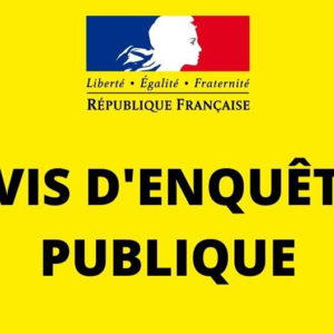 Avis d’enquête publique