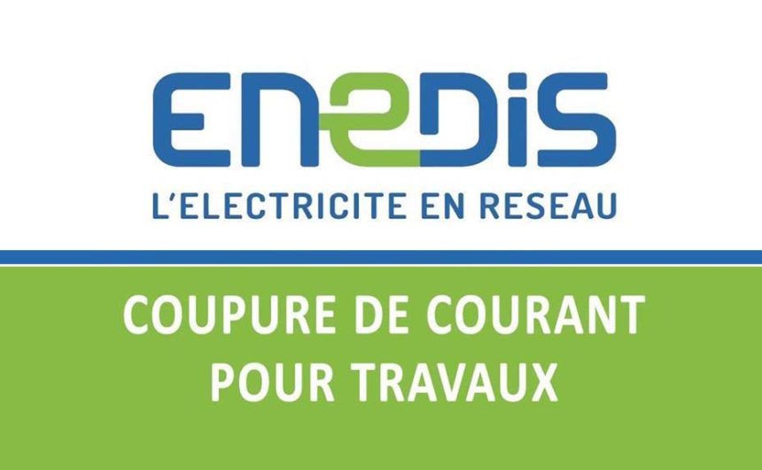 ATTENTION COUPURE DE COURANT POUR TRAVAUX